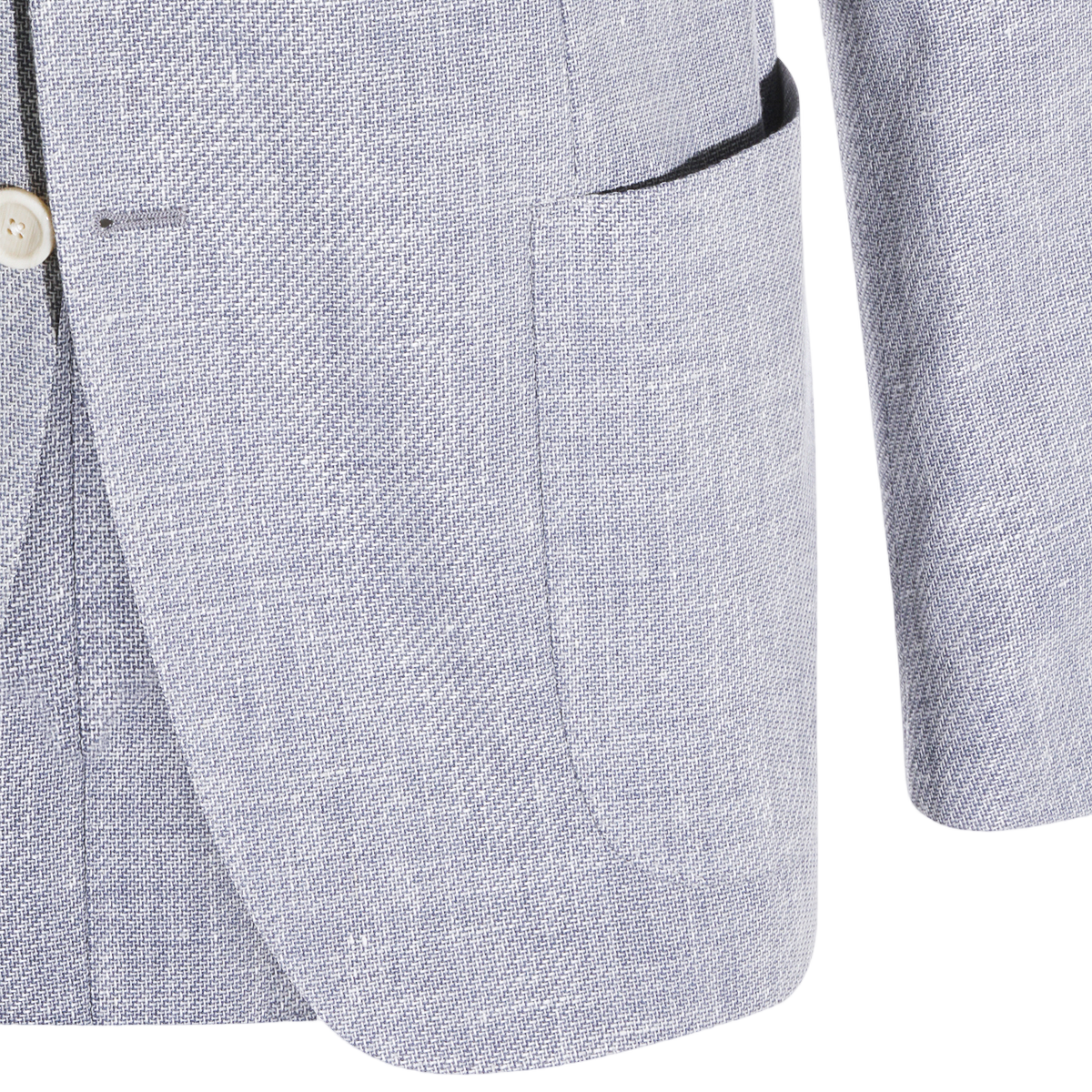 Lardini Clear Blue Jacket with High Collar Blauw
