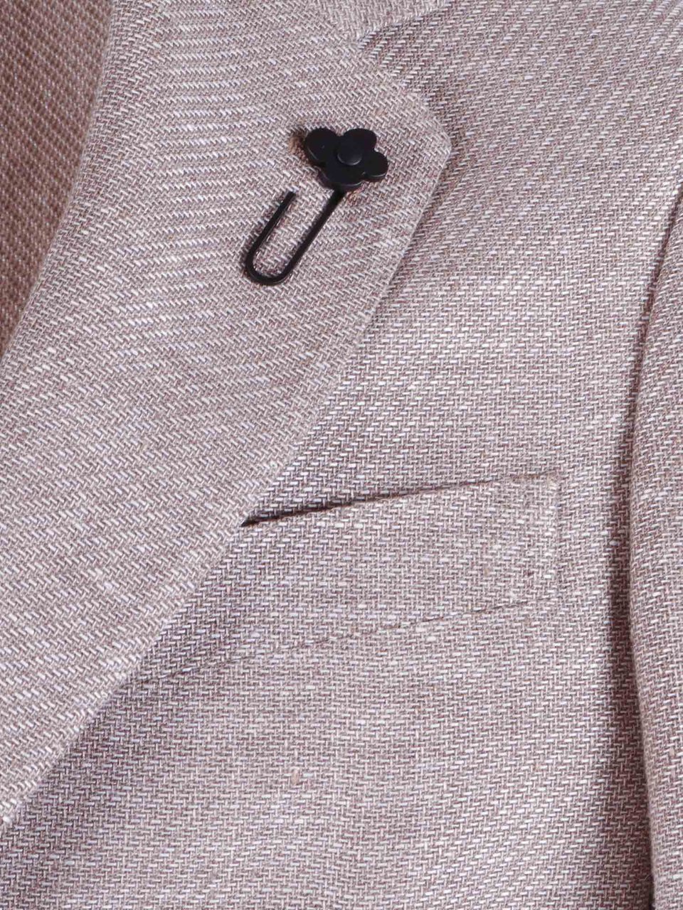 Lardini Textured Weave Floral Blazer Wit