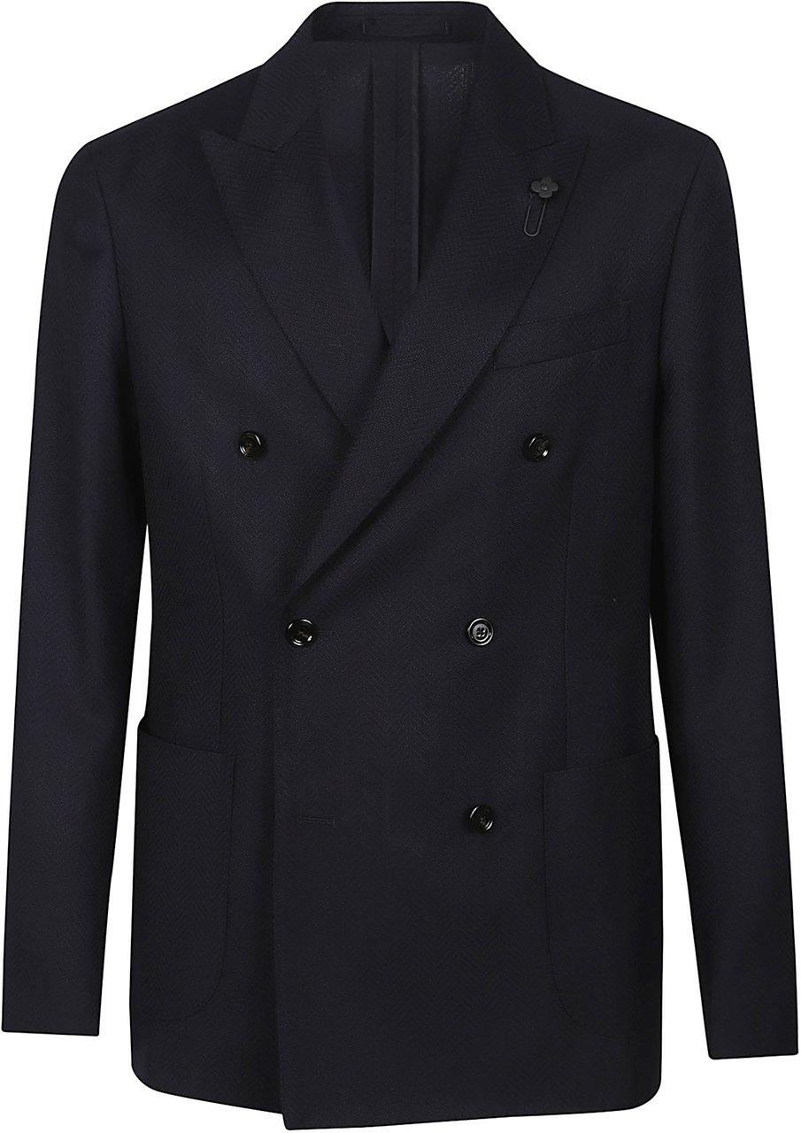 Lardini Roma Jacket Blue Blauw