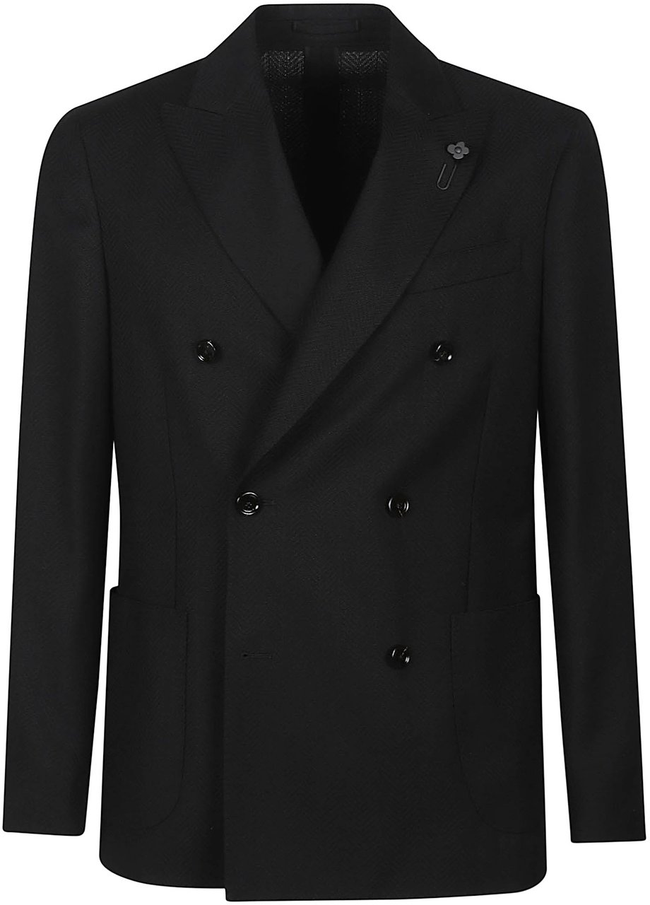 Lardini Roma Jacket Black Zwart