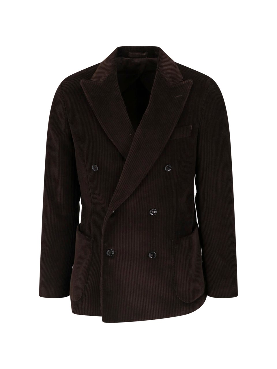 Lardini Brown Corduroy Cotton Velvet Blazer Bruin