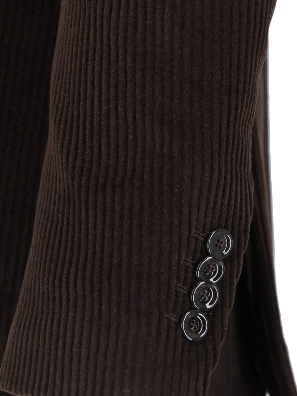 Lardini Brown Corduroy Cotton Velvet Blazer Bruin