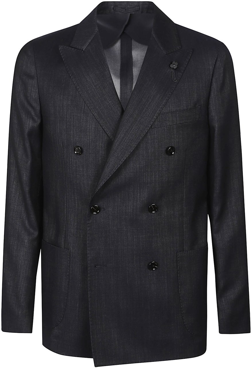 Lardini Iconic Jacket Blue Blauw