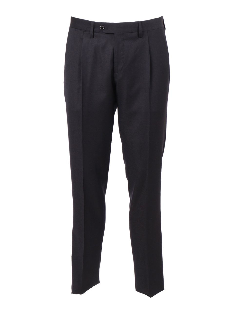 Lardini Tailored Black Suit with Notch Lapels and Tapered Fit Zwart