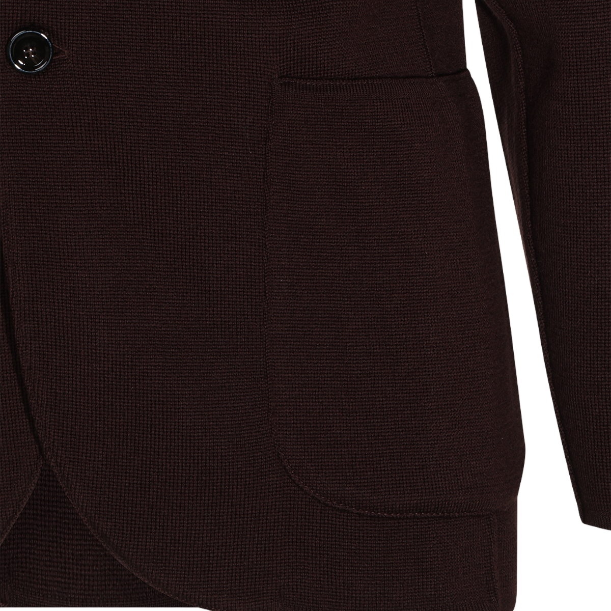 Lardini Classic Tailored Jacket with Floral Lapel Pin Detail Bruin