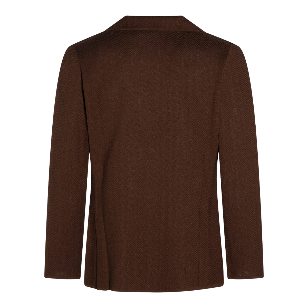 Lardini Textured Brown Blazer With Classic Two-Button Closure Bruin