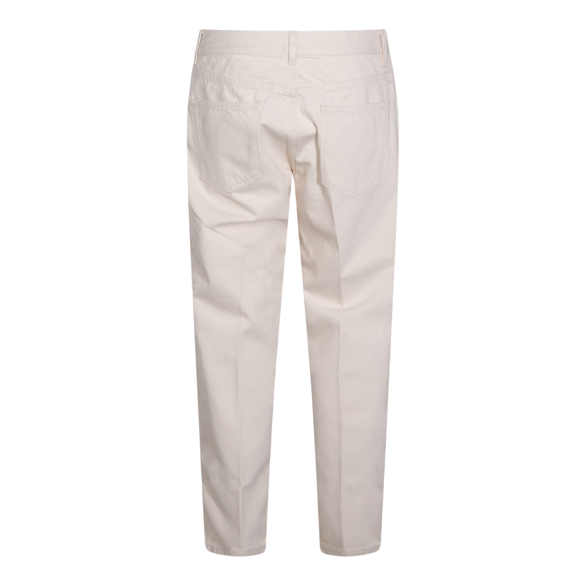 Lardini Classic Straight-Leg Jeans in Beige Neutraal