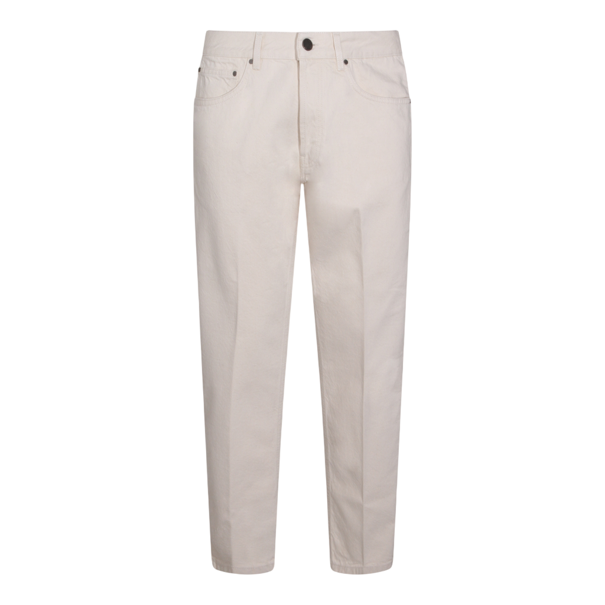 Lardini Classic Straight-Leg Jeans in Beige Neutraal