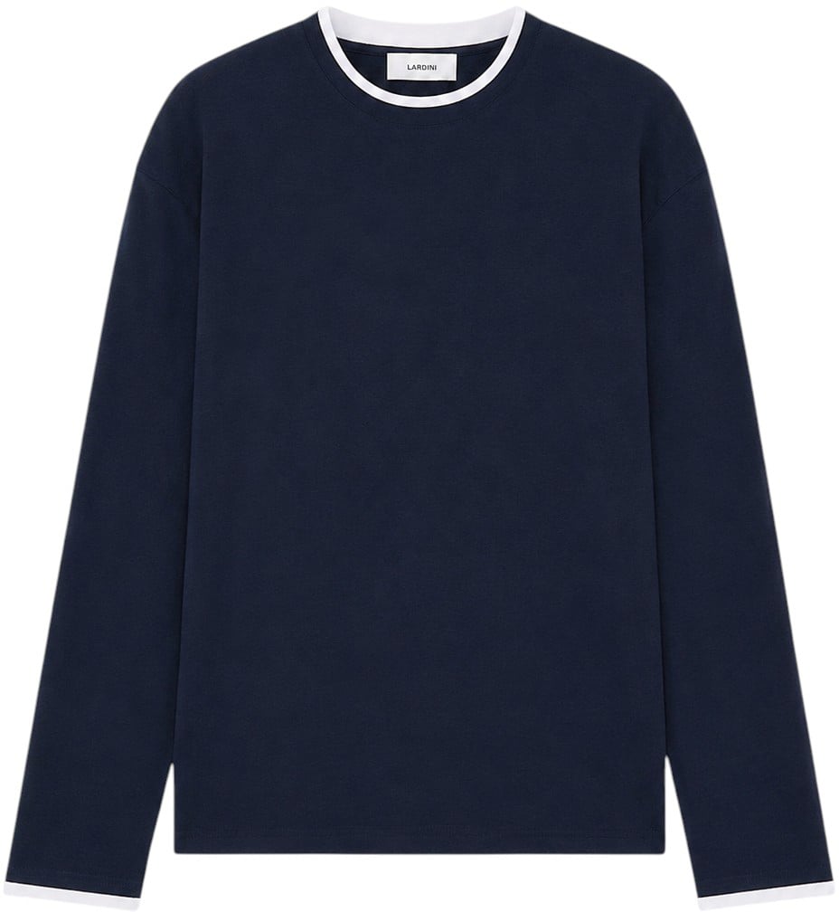 Lardini T-Shirts And Polos Blu Navy