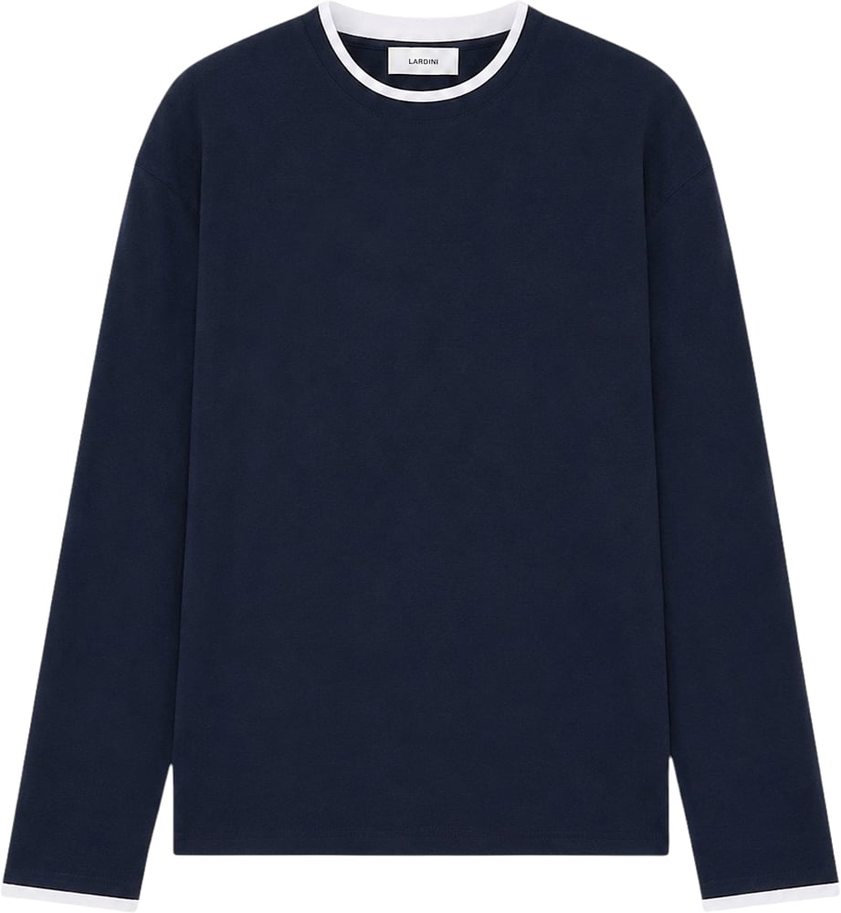 Lardini T-Shirts And Polos Blu Navy
