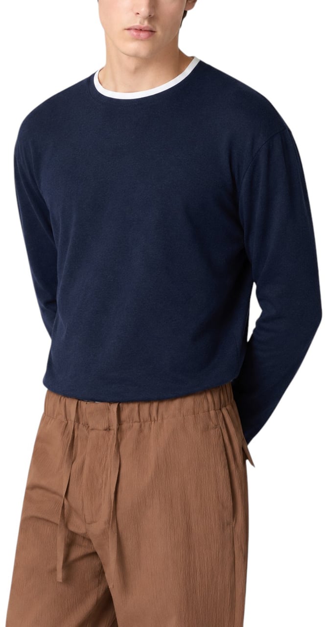 Lardini T-Shirts And Polos Blu Navy