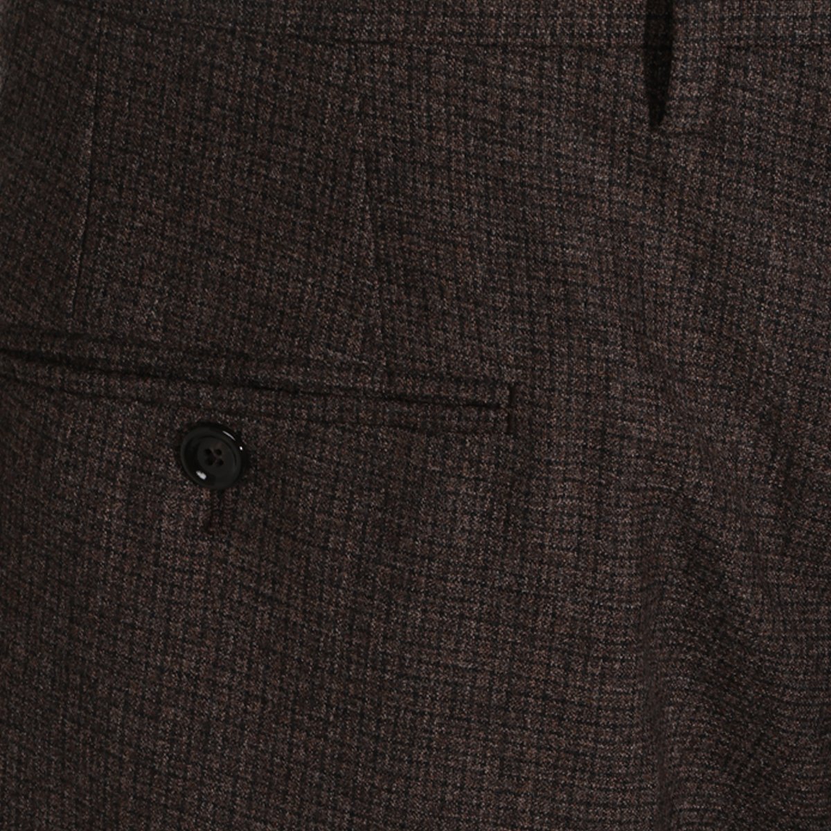Lardini Slim-Fit Tailored Trousers with Checkered Pattern Bruin