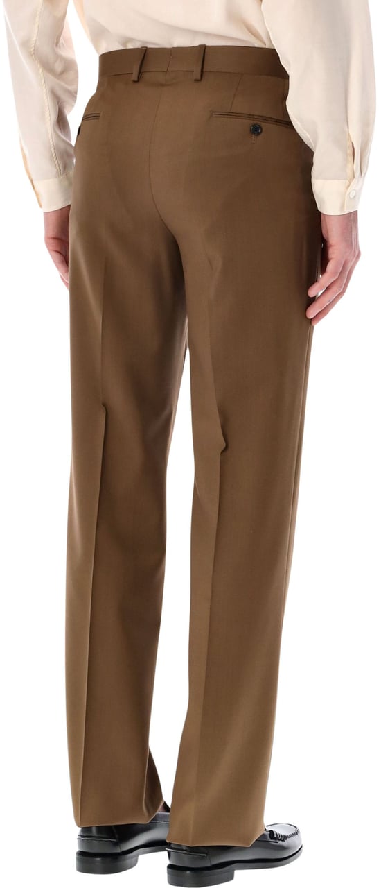 Lardini Lardini stretch crepe formal trousers Bruin