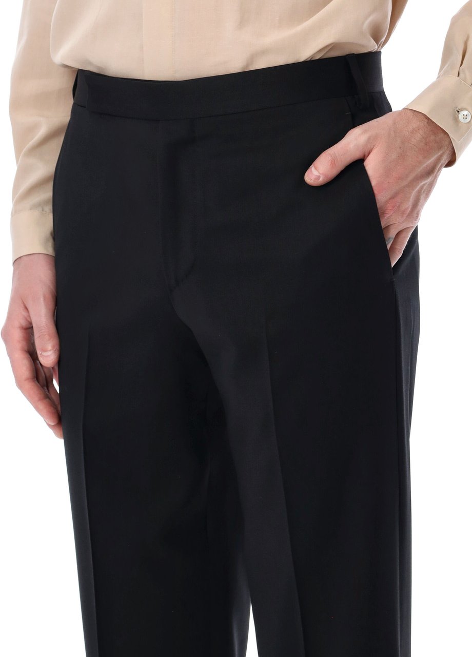 Lardini Lardini stretch crepe formal trousers Zwart