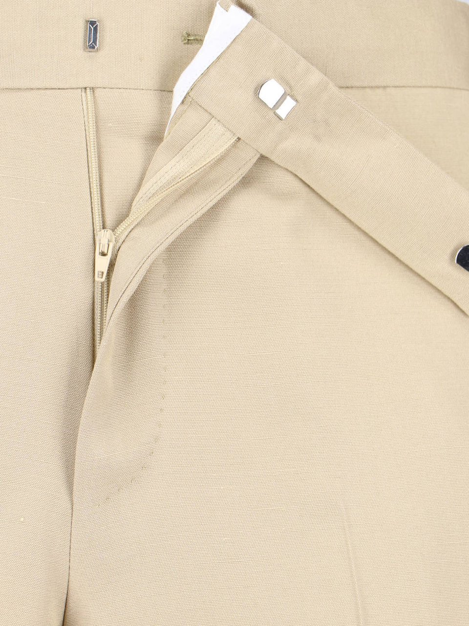 Lardini Tailored Trousers Beige Neutraal