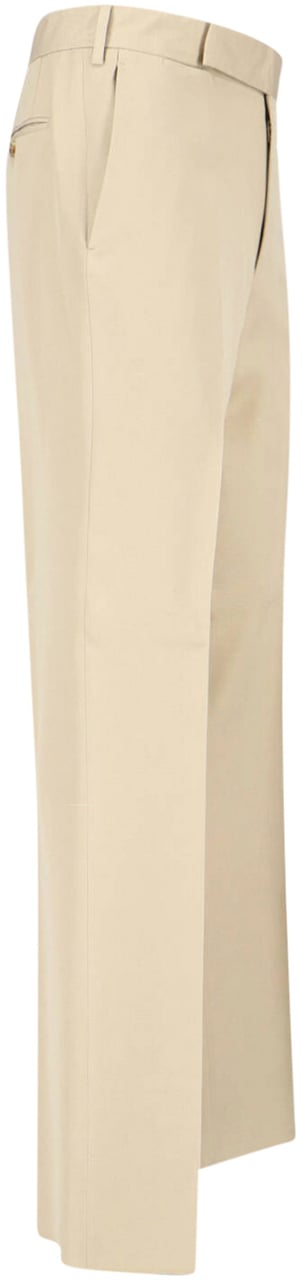Lardini Tailored Trousers Beige Neutraal