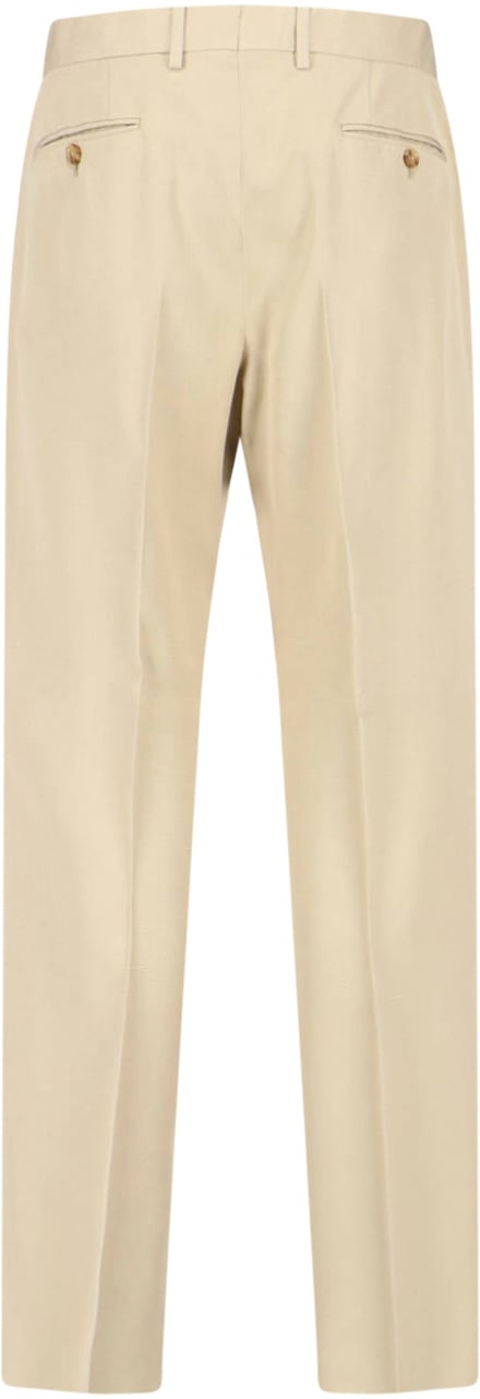 Lardini Tailored Trousers Beige Neutraal