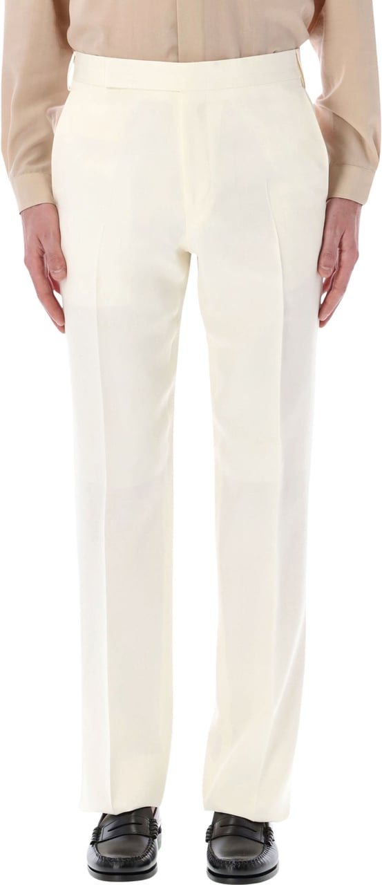 Lardini Lardini ivory EcoVero elegant trousers Beige