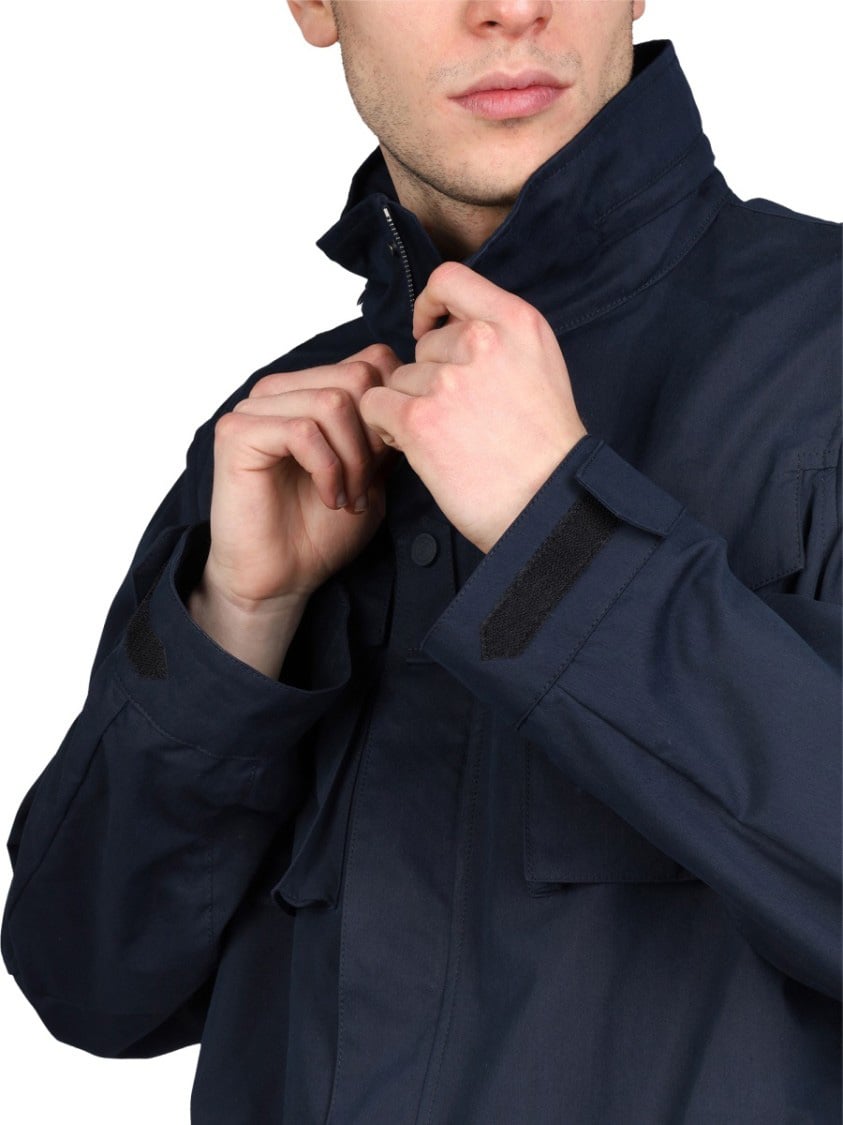 Lardini Structured Double Fabric Jacket Zwart