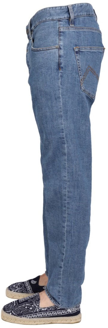 Lardini Medium Blue Five-Pocket Jeans Blauw