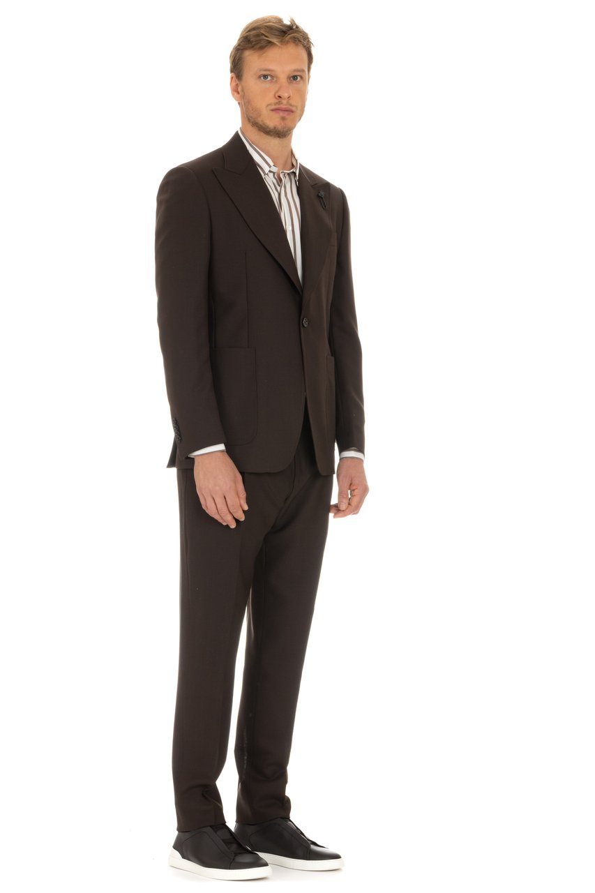 Lardini Revers Lancia Wool Jacket Zwart