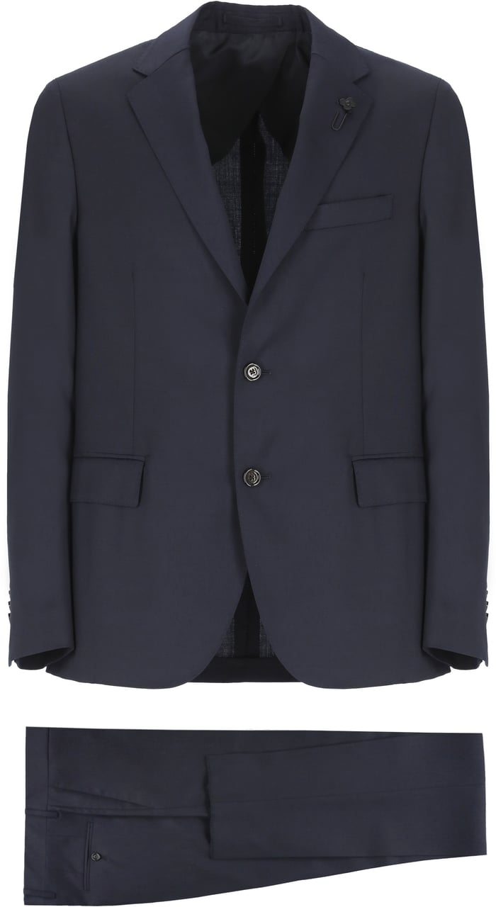 Lardini Suit Blue Blauw