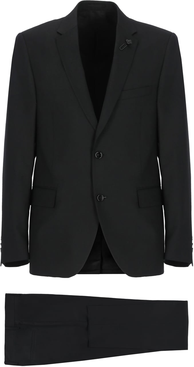 Lardini Suit Black Zwart