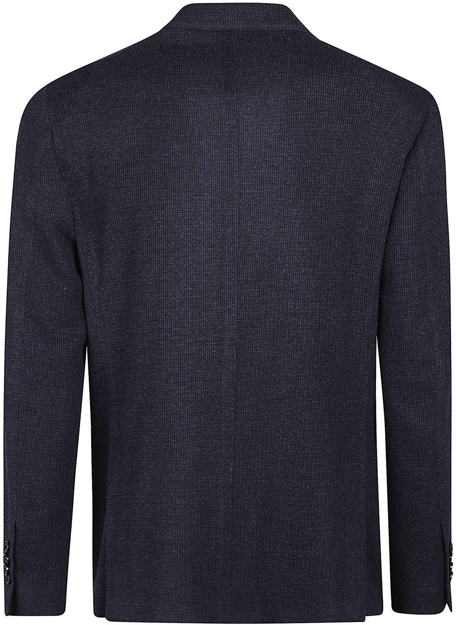 Lardini Liknit Jacket Blue Blauw