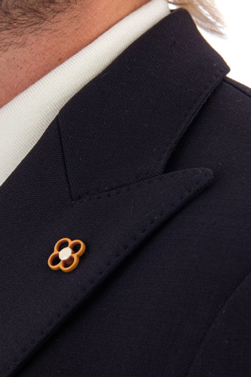 Lardini Special Technical Wool Suit Drop 7 Zwart