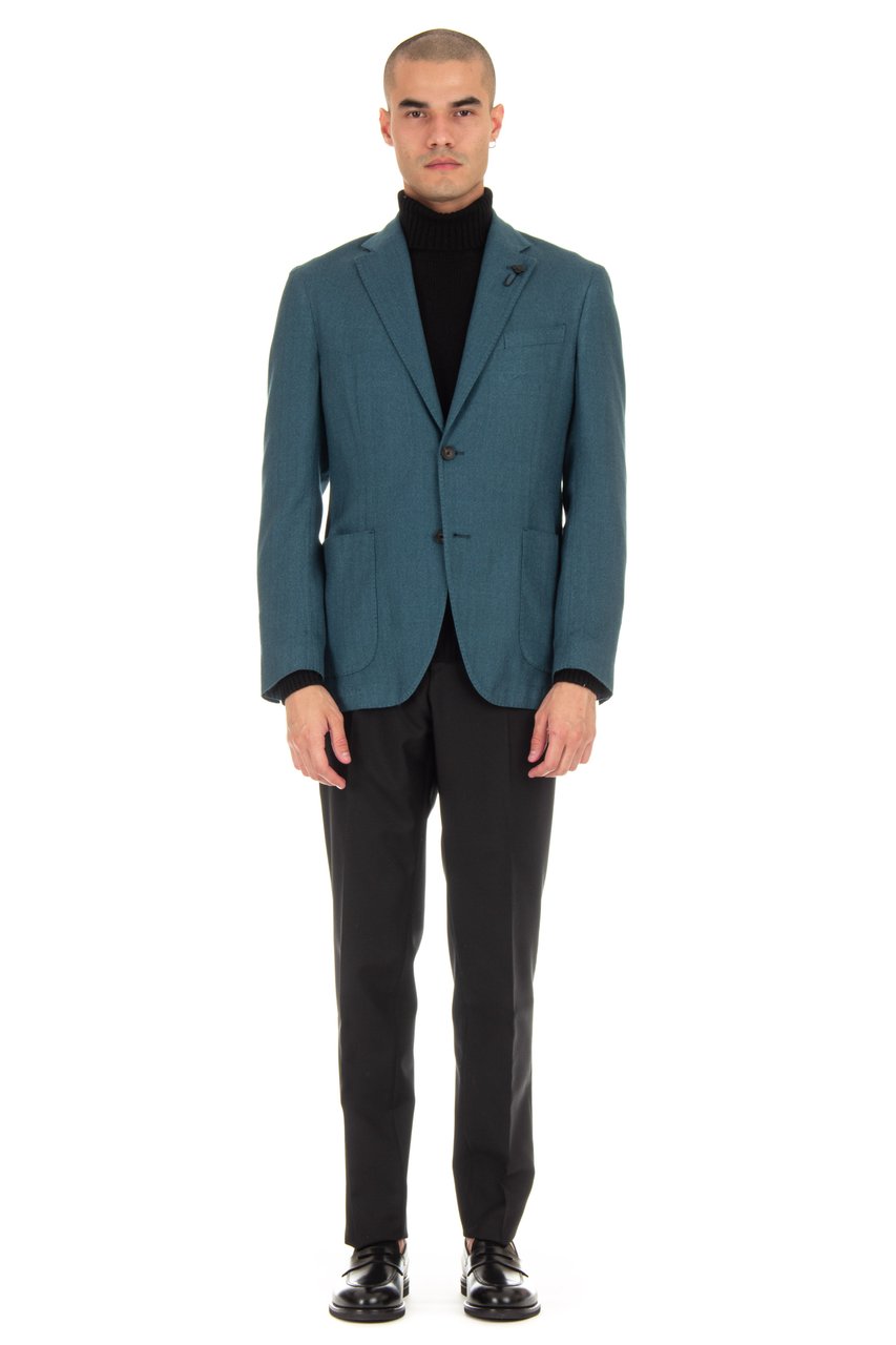 Lardini Resca Wool-Cashmere-Silk Jacket Groen