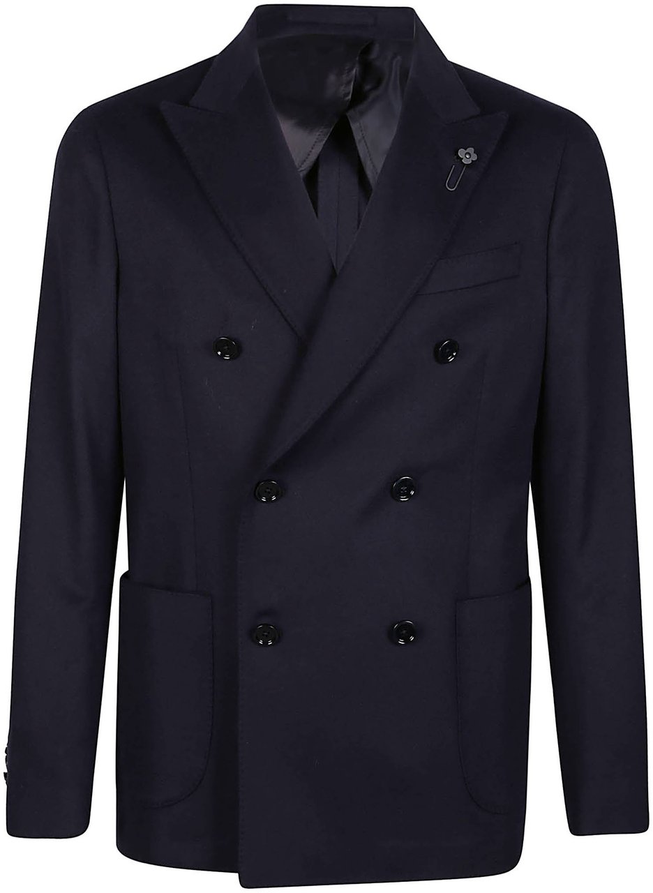 Lardini Special Line Jacket Blue Blauw