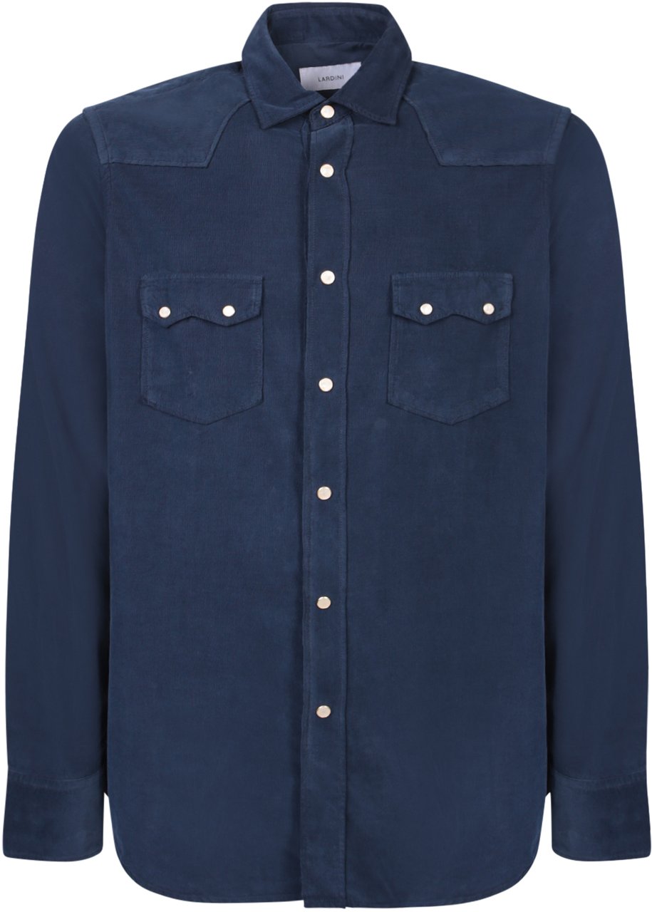 Lardini LARDINI Blue Shirts Blauw