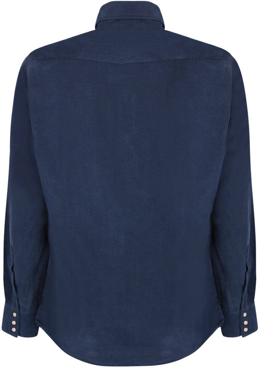 Lardini LARDINI Blue Shirts Blauw