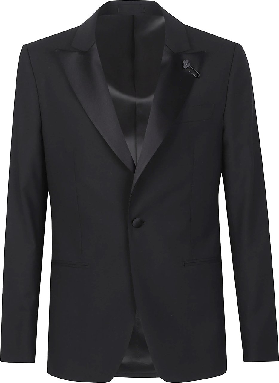Lardini Soiree Smoking Jacket Black Zwart