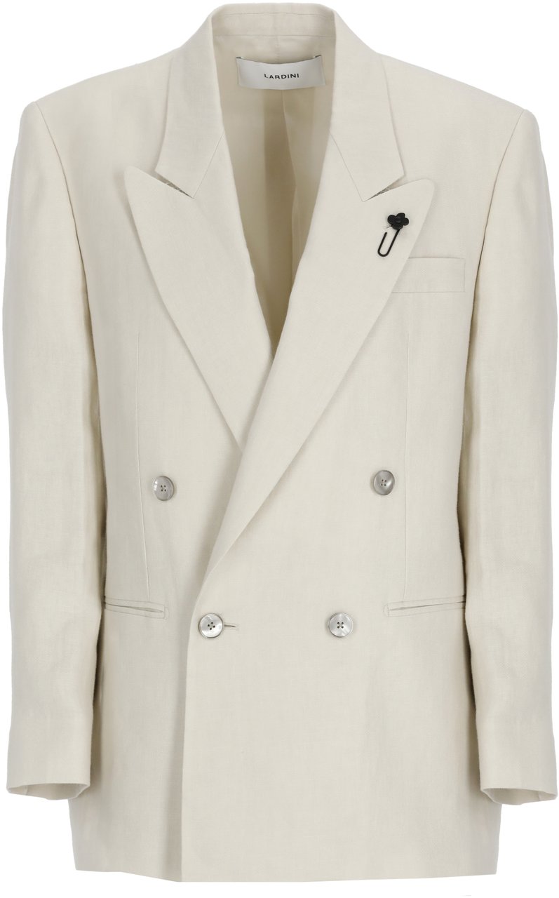 Lardini Jackets Avorio Wit