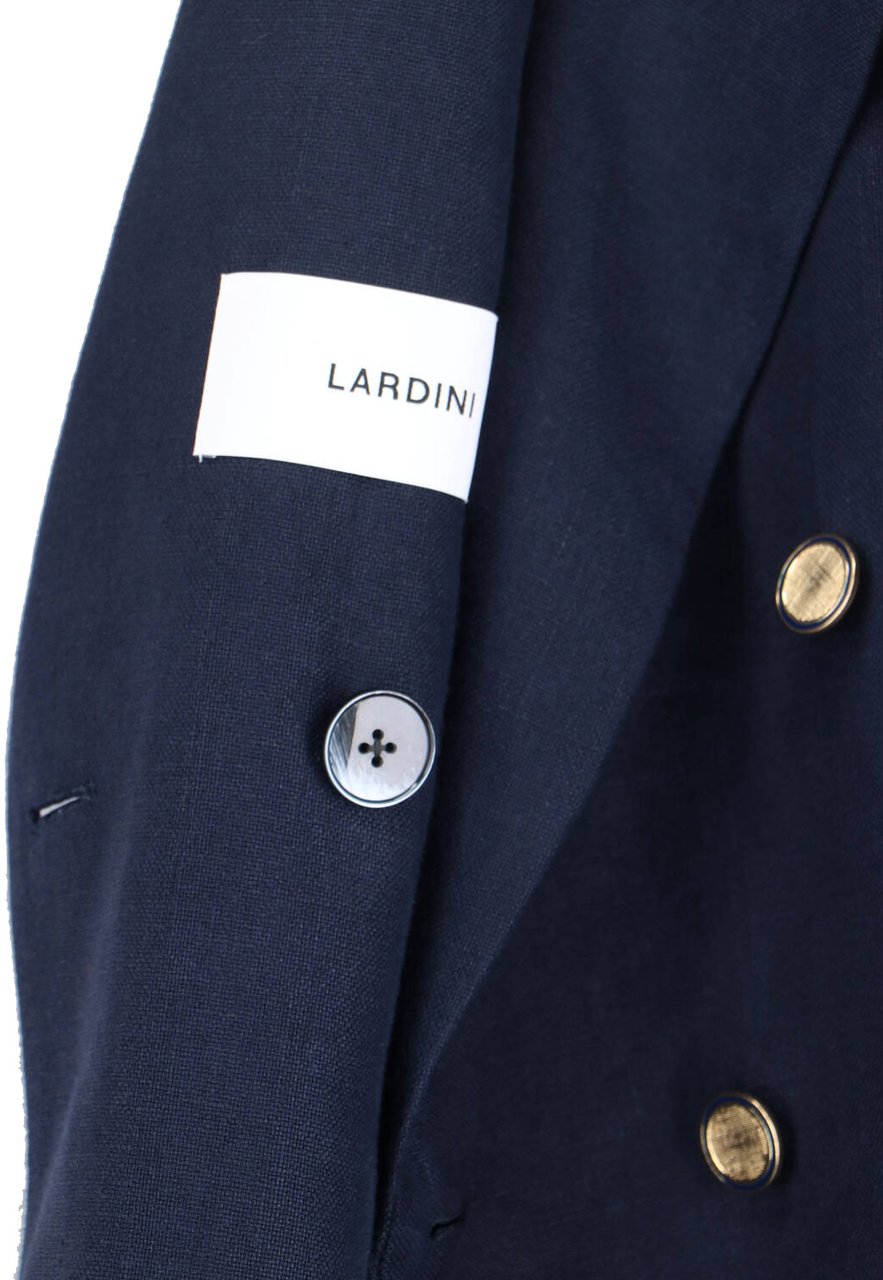 Lardini Tailored Double-Breasted Jacket Blauw