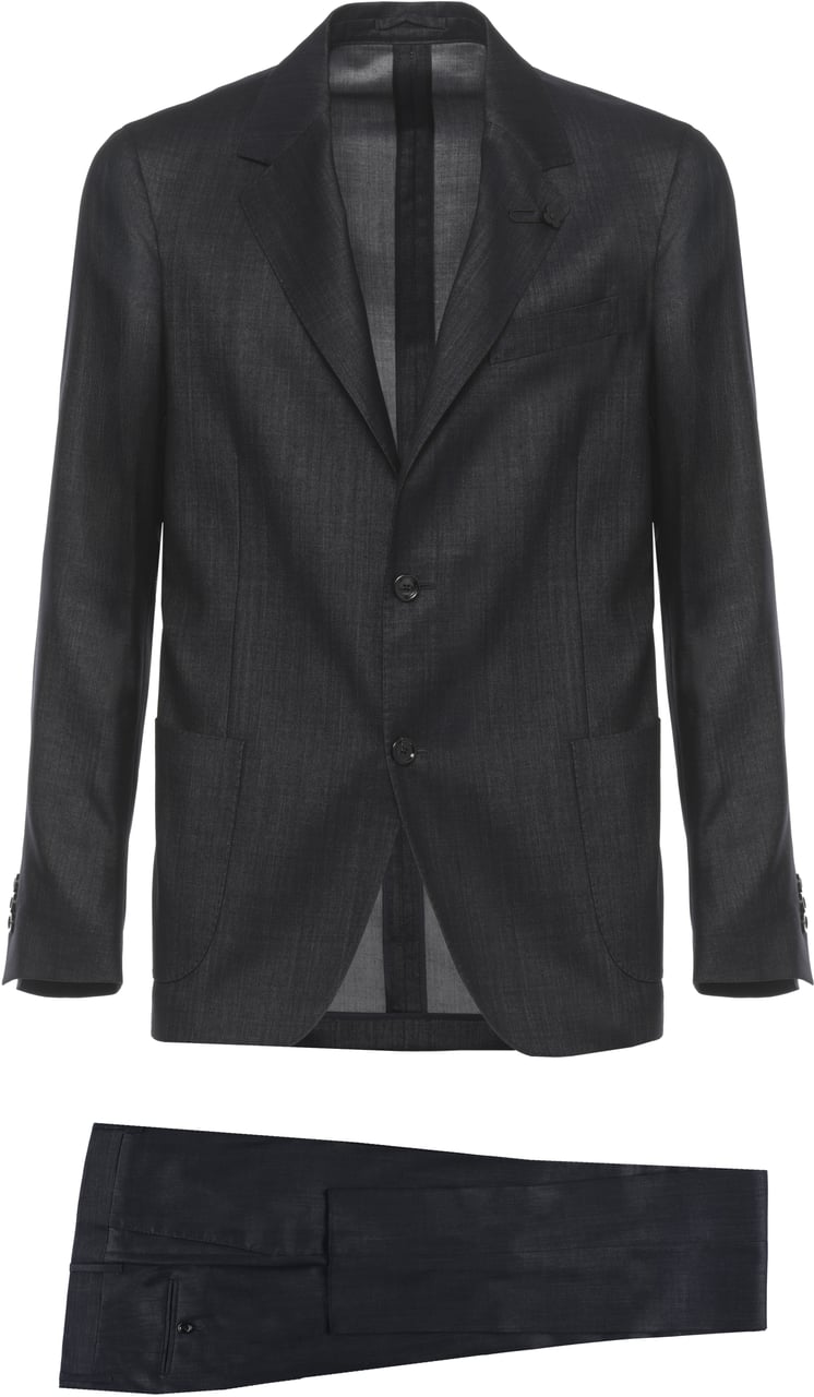 Lardini Suit Black Zwart