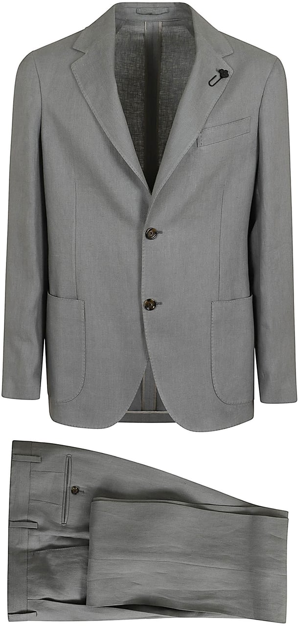 Lardini LARDINI ABITO UOMO ROMA Donkergrijs