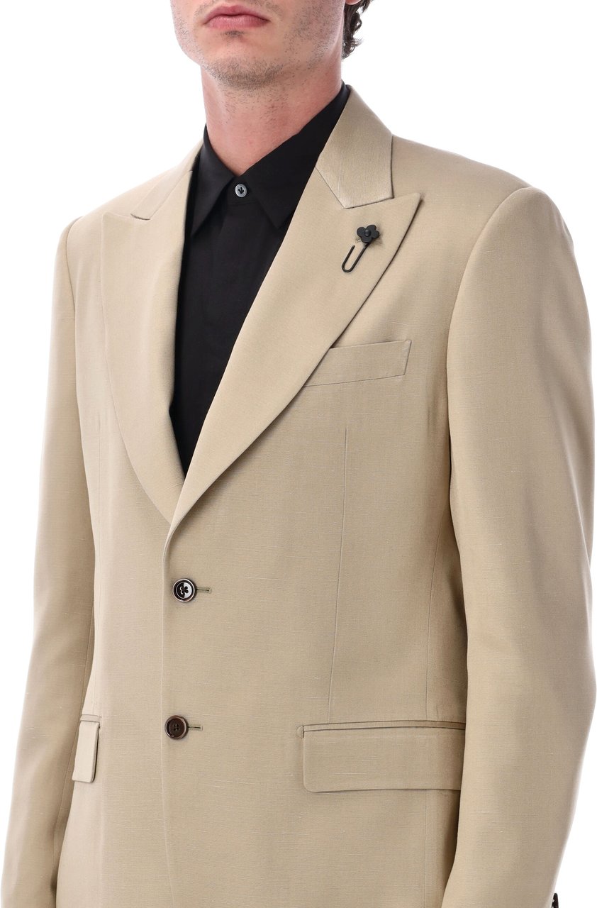 Lardini Soiree Monopetto 2 Bottoni Revere Lancia Champaigne Divers