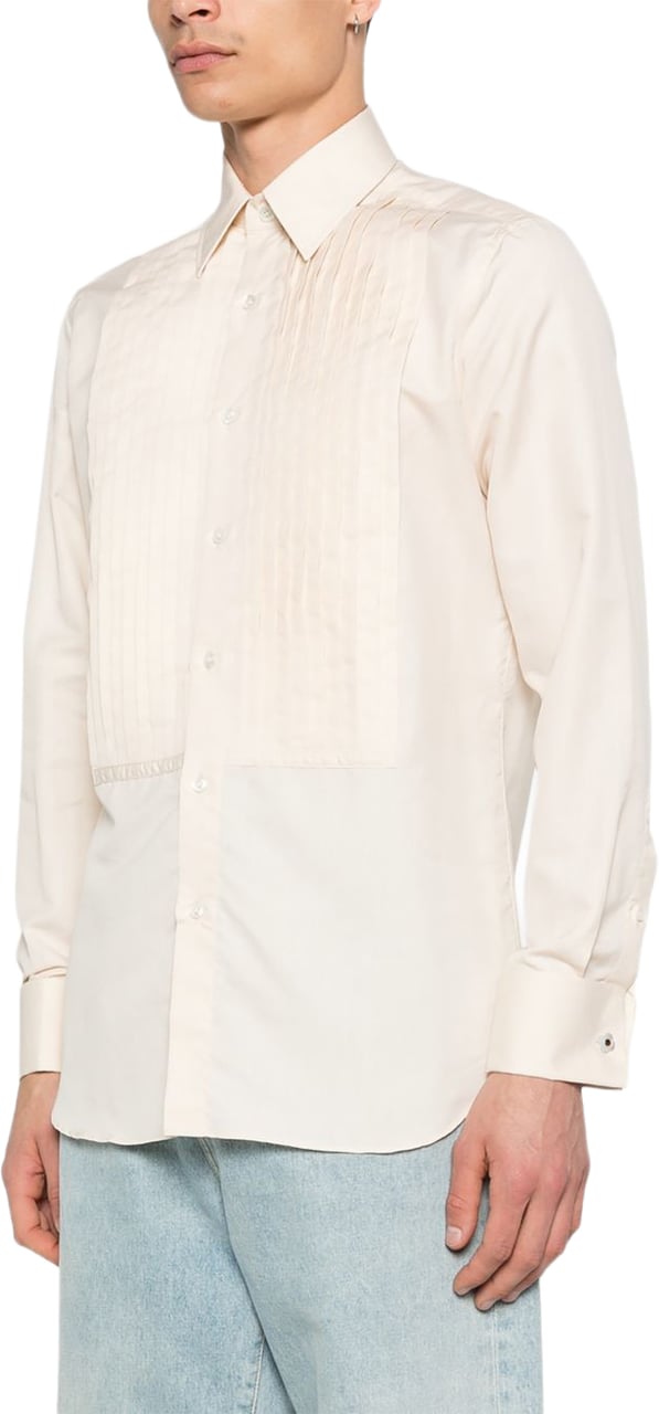 Lardini Shirts Beige Wit