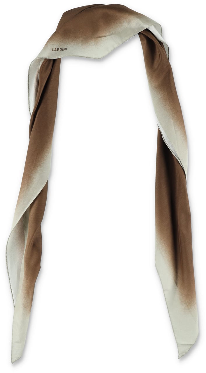 Lardini Lardini Cotton and Silk Scarf Bruin