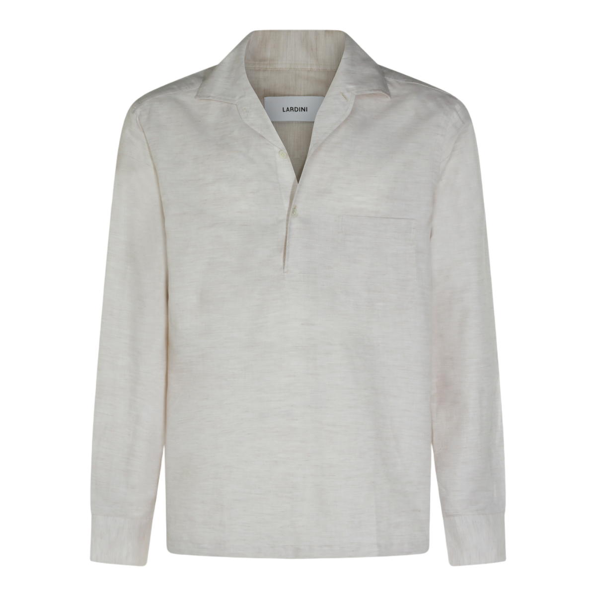 Lardini Relaxed Fit Casual Shirt with Textured Fabric Wit