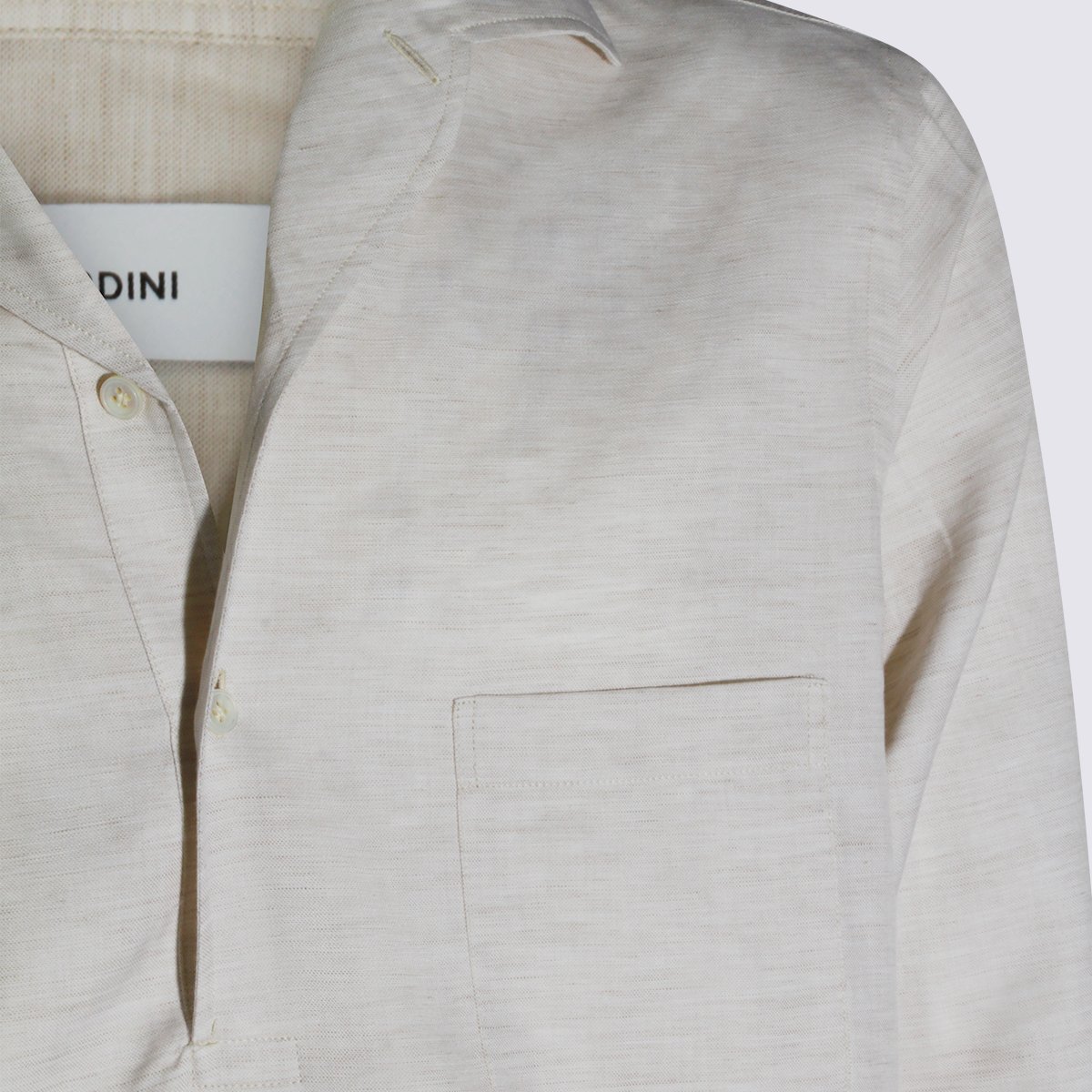 Lardini Relaxed Fit Casual Shirt with Textured Fabric Wit