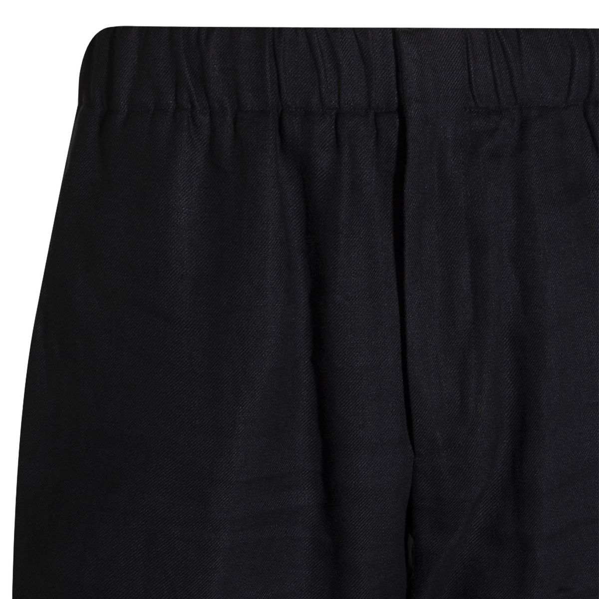 Lardini Straight-Leg Trousers With Elastic Waistband Zwart