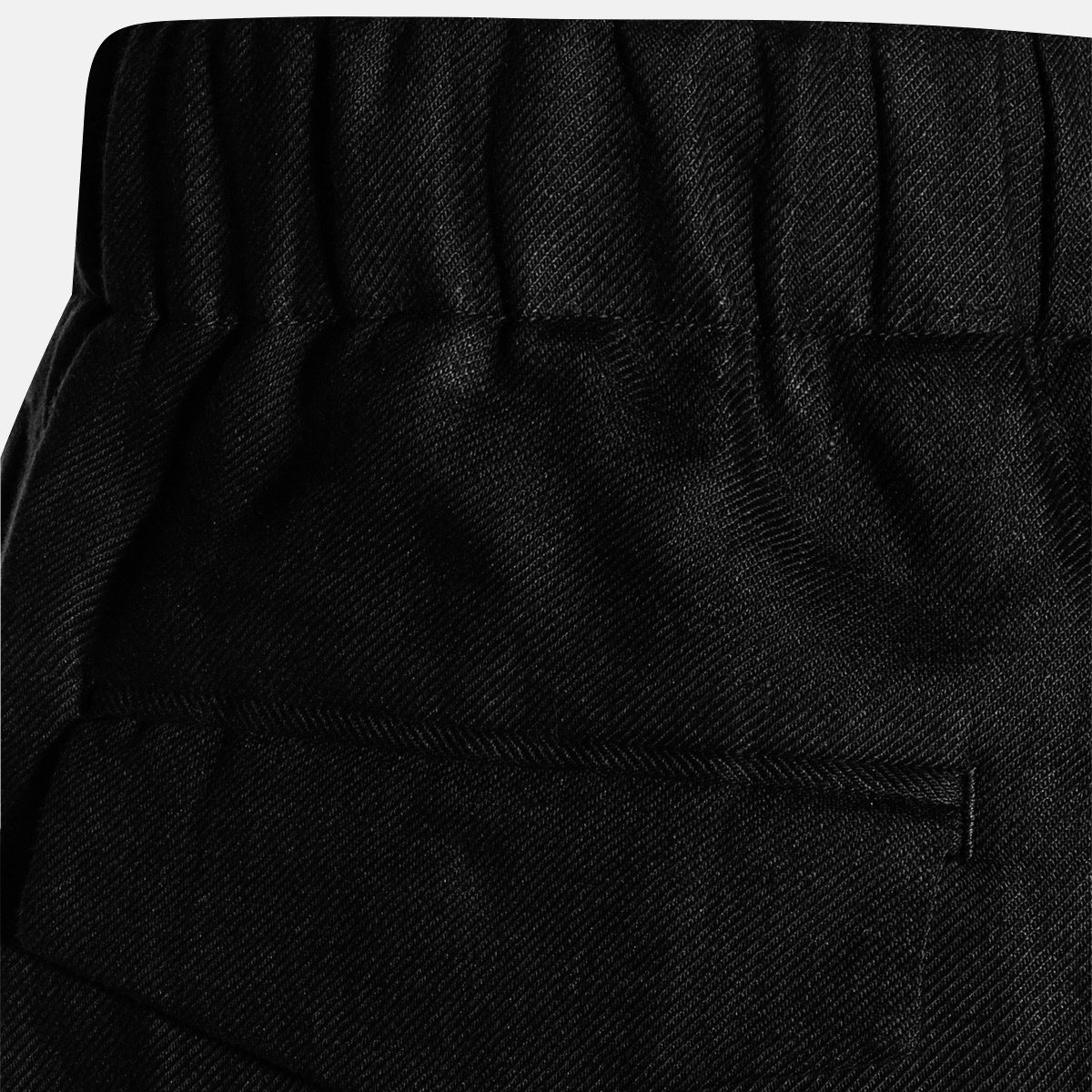 Lardini Straight Leg Trousers With Textured Fabric And Elastic Waistband Zwart