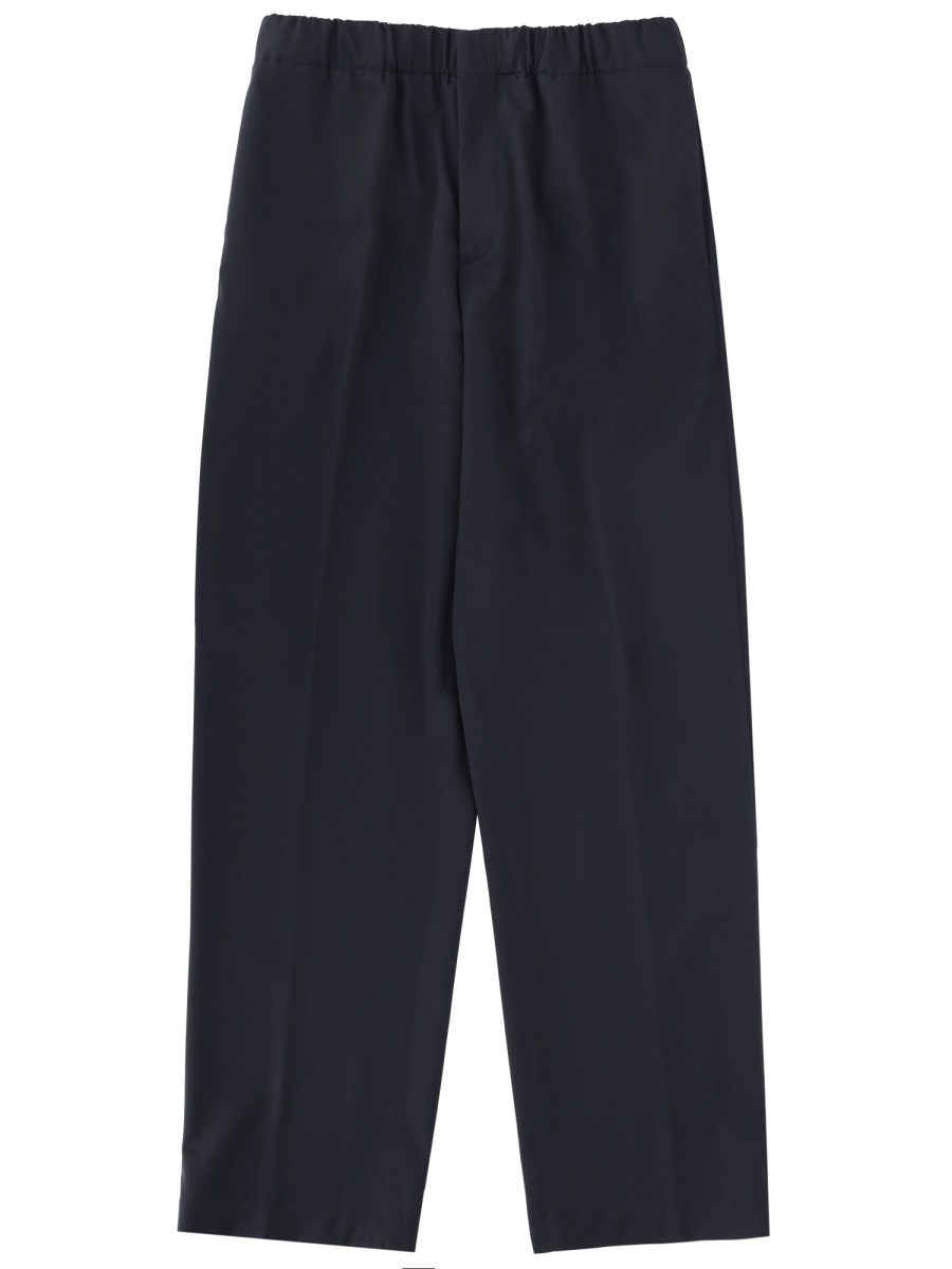 Lardini Straight-Leg Pure Virgin Wool Pants Zwart