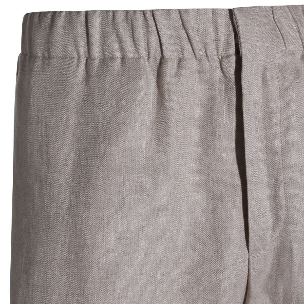 Lardini Relaxed Fit Trousers with Textured Weave Neutraal