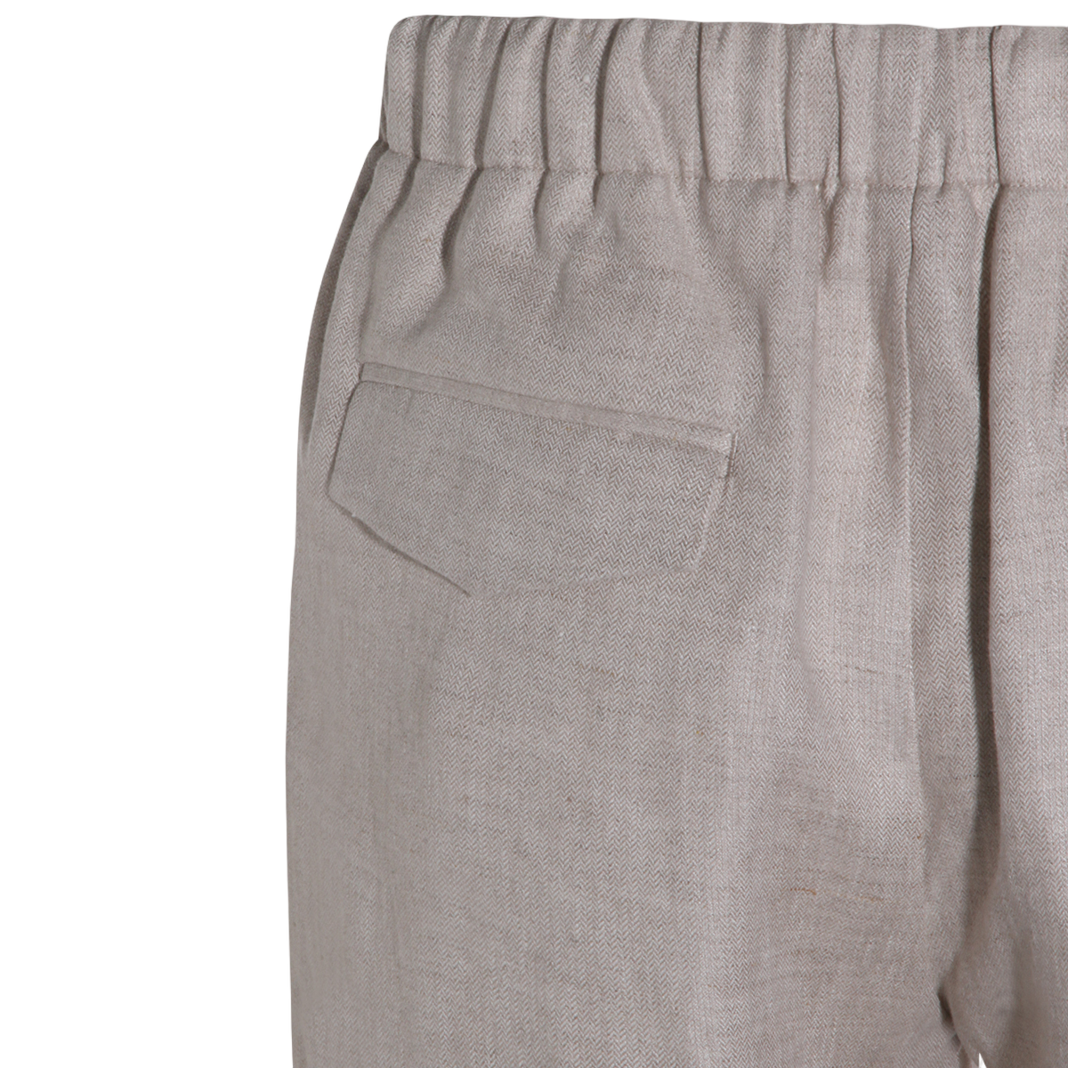 Lardini Relaxed Fit Trousers with Textured Weave Neutraal