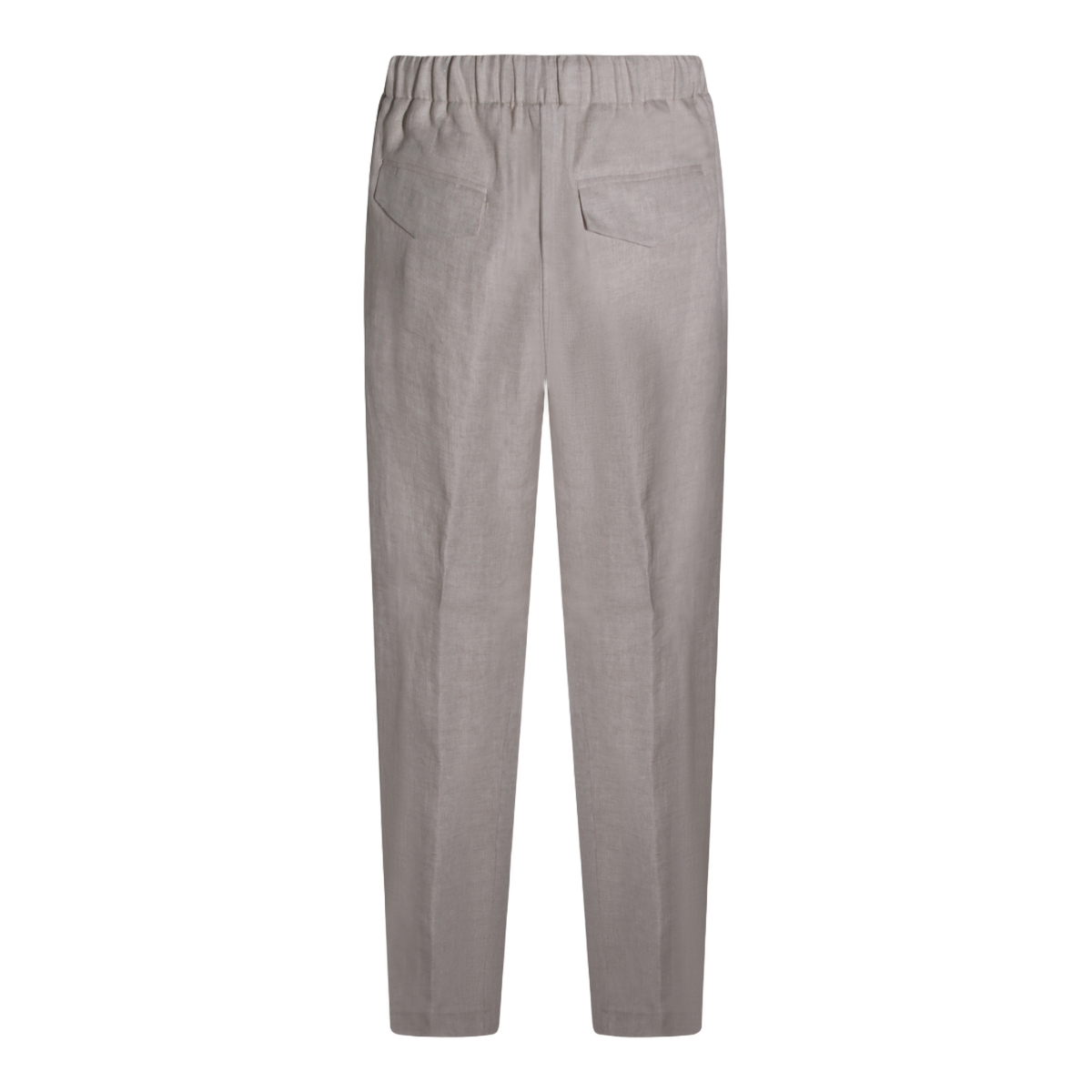 Lardini Relaxed Fit Trousers with Textured Weave Neutraal