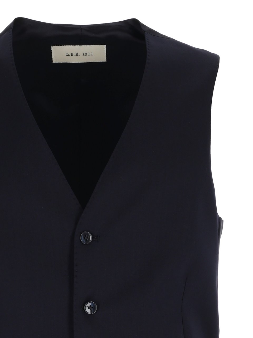 L.B.M 1911 Black Tailored Tailored Vest Zwart